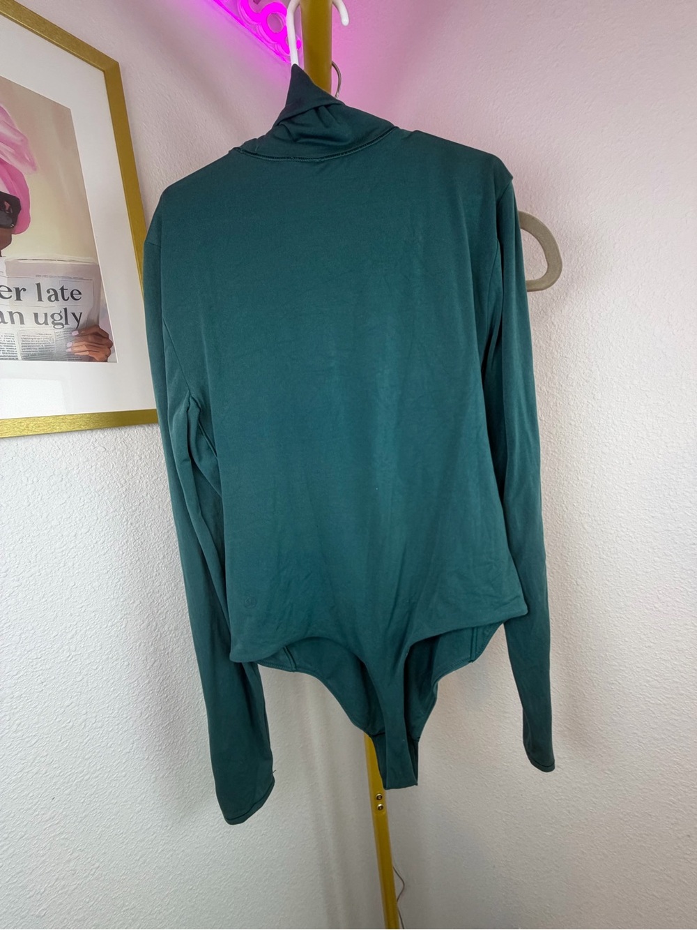 Lululemon Wundermost Ultra-Soft Nulu Turtleneck Bodysuit - Color Storm - Small